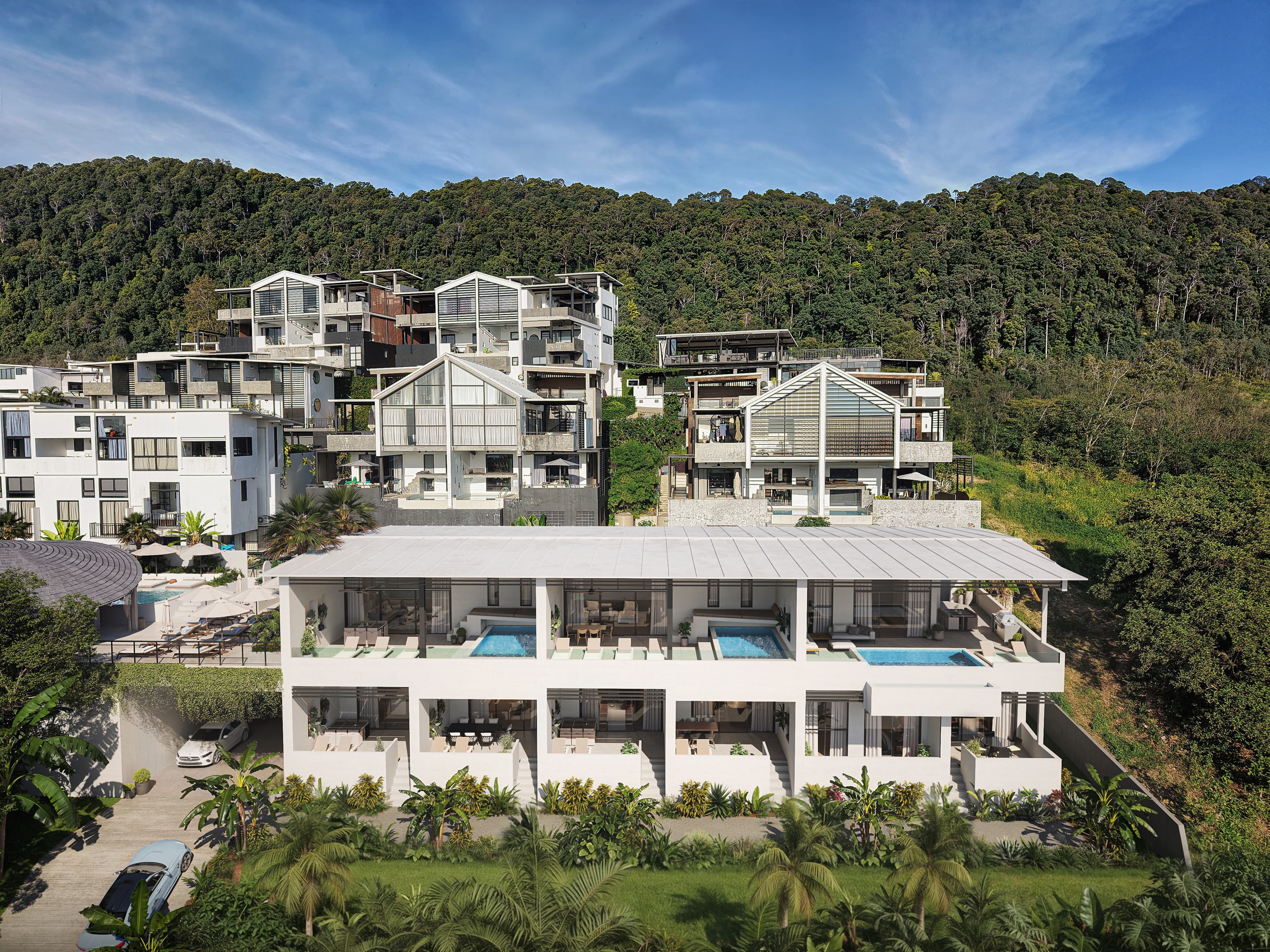 Aerial view of the Malee Highlands development