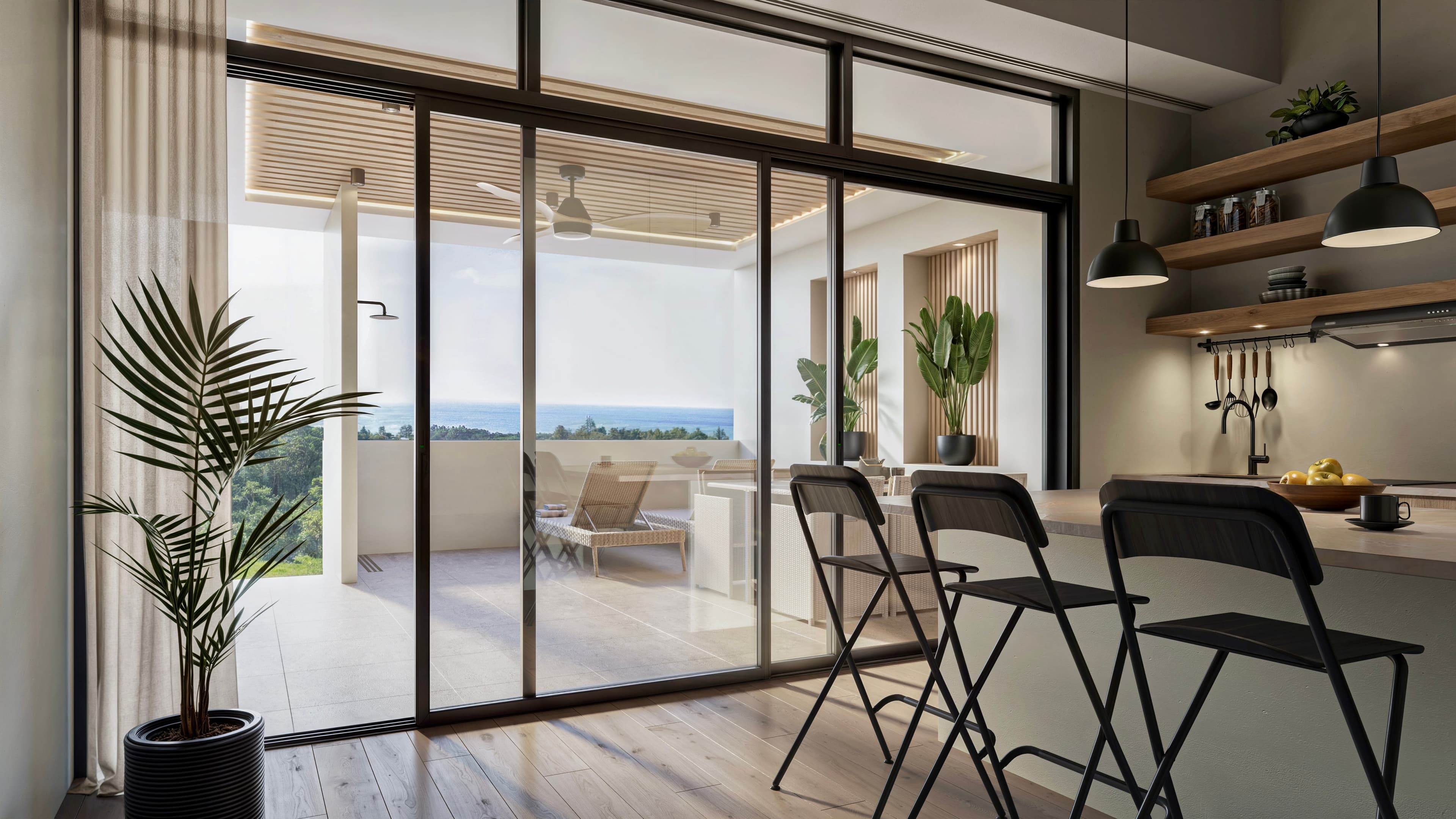 Midi residence with mountain views